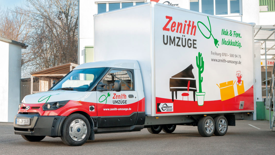 Zenith Umzüge setzt auf Elektrofahrzeuge