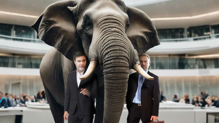 Der Elefant im Raum lässt wenig Platz